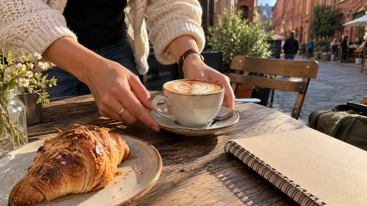Coffee at a café
